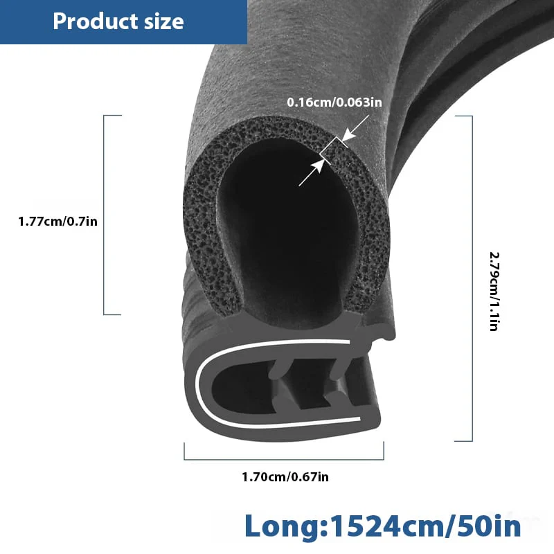 🚗 Automotive Weather Stripping Rubber Seal - Image 11