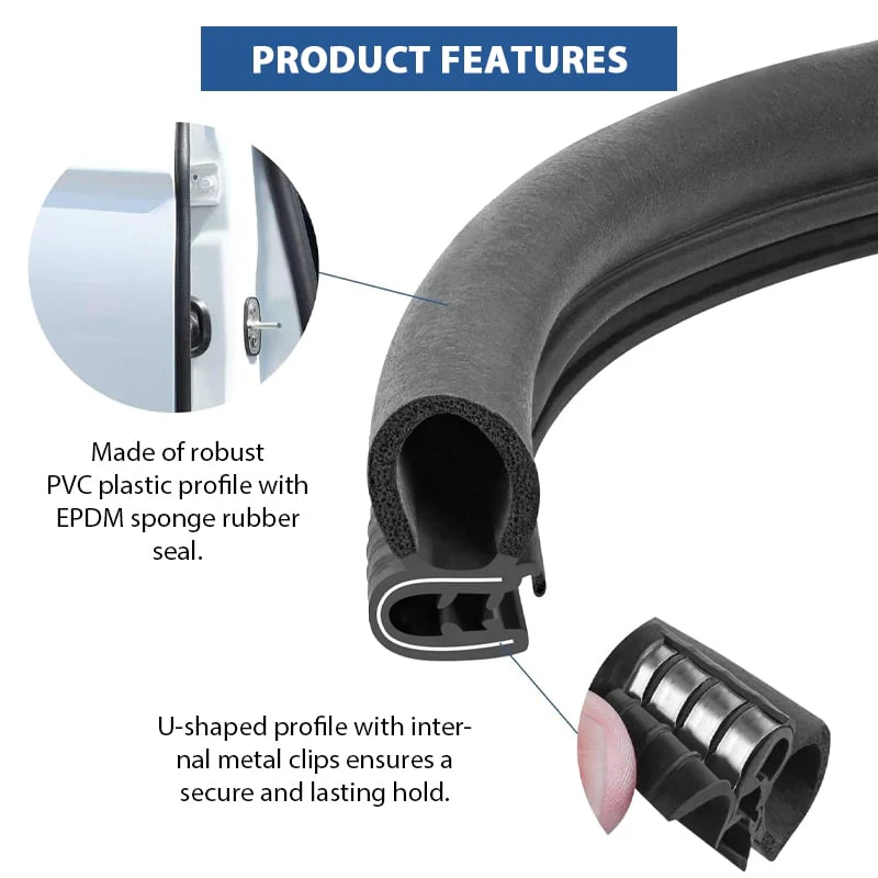 🚗 Automotive Weather Stripping Rubber Seal - Image 4