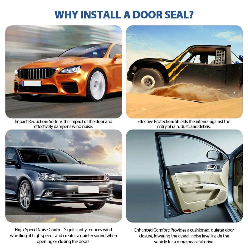 🚗 Automotive Weather Stripping Rubber Seal - Image 7