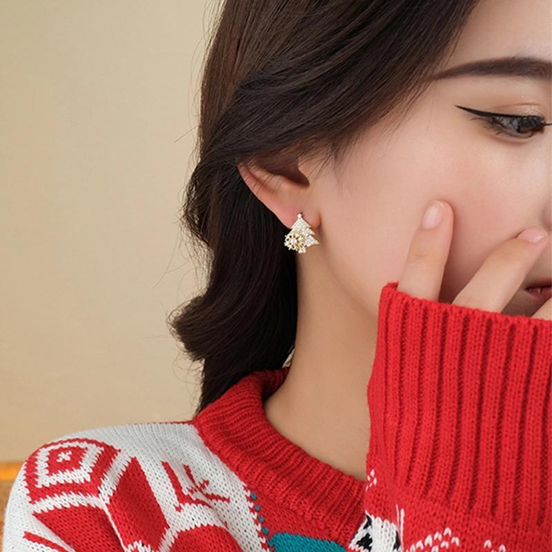 🎄EARLY CHRISTMAS SALE🎄 Rotatable Christmas tree earrings - Image 2