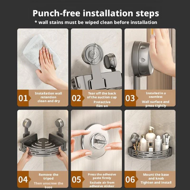 🚿Triangle Suction Cup Shower Caddy - Image 14