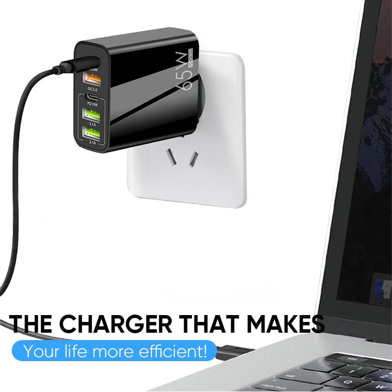 ✨Multi Port Adaptor 65W Fast Charger - US Standard - Image 5