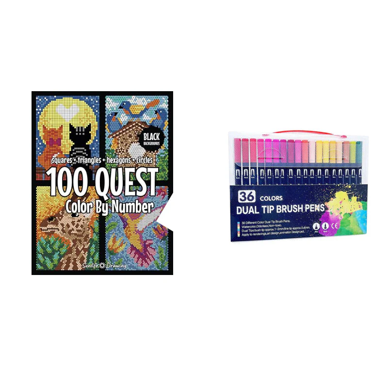 100 QUEST Color by Numbers Book - Image 18