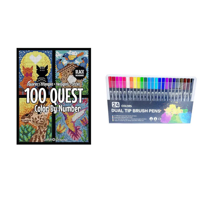 100 QUEST Color by Numbers Book - Image 19