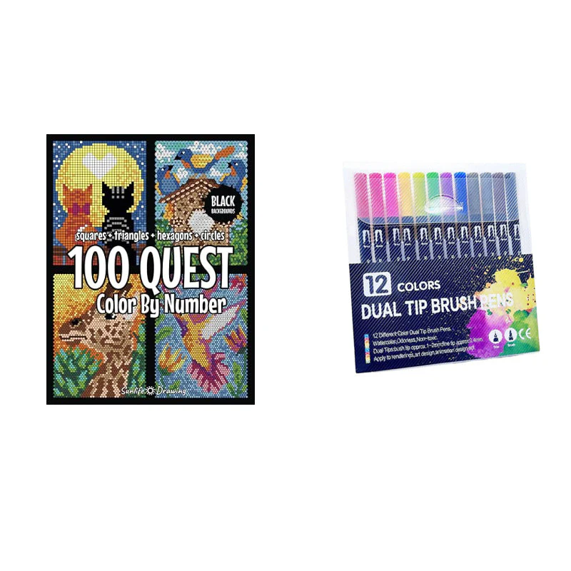 100 QUEST Color by Numbers Book - Image 21