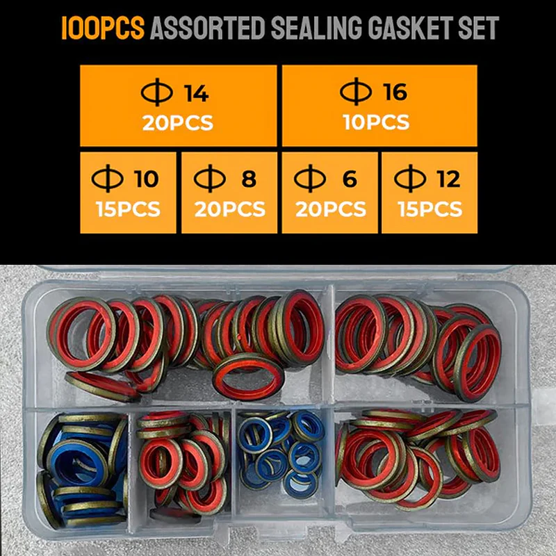 100pcs/245pcs Assorted Sealing Gasket Set - Image 6