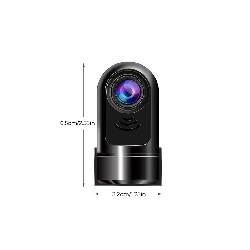 1080P HD 360° Rotating Mini ADAS Dashcam - Image 10