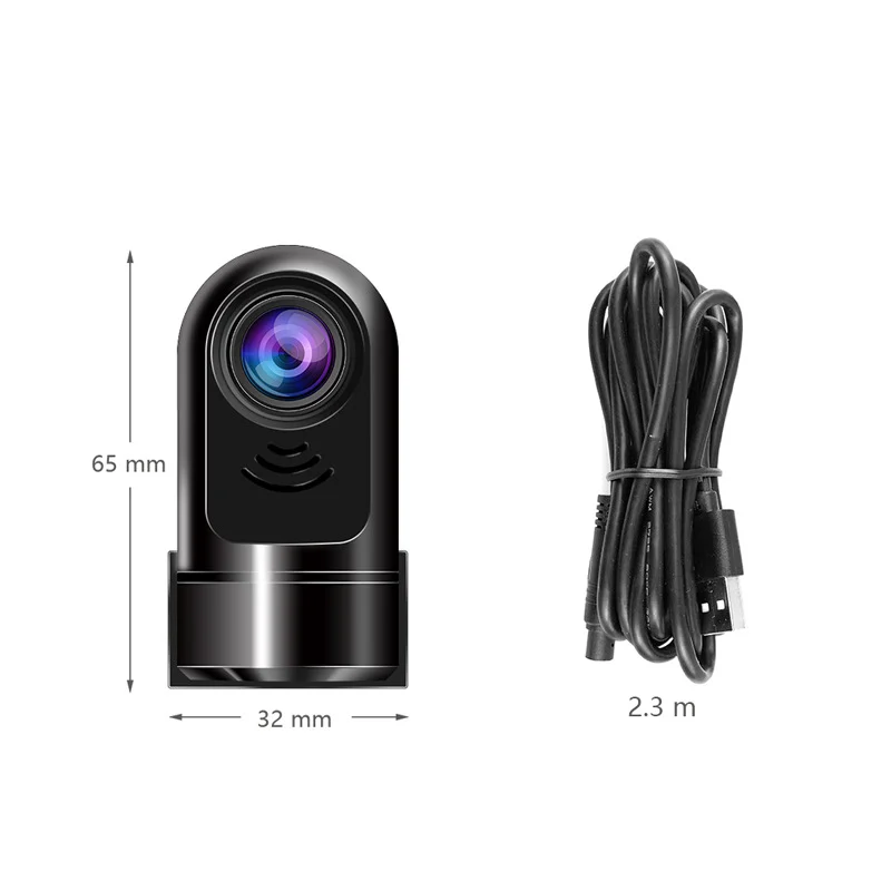 1080P HD 360° Rotating Mini ADAS Dashcam - Image 11