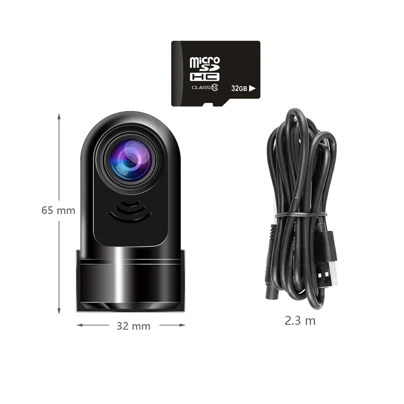 1080P HD 360° Rotating Mini ADAS Dashcam - Image 12