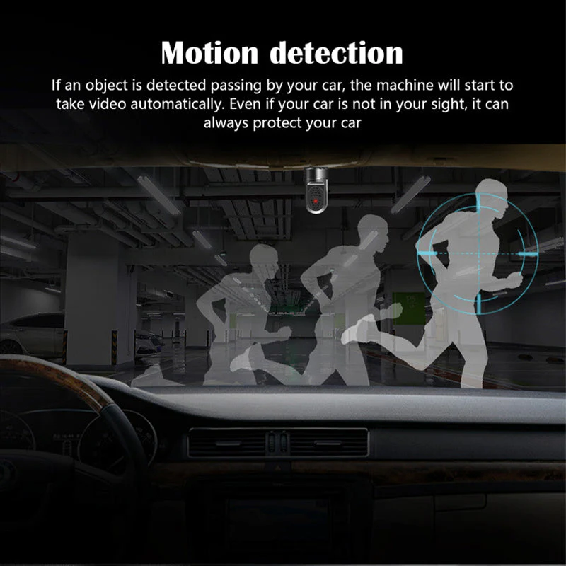 1080P HD 360° Rotating Mini ADAS Dashcam - Image 5