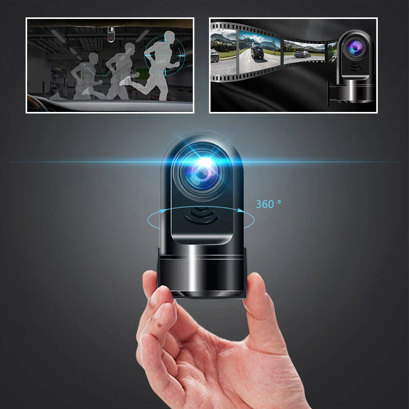 1080P HD 360° Rotating Mini ADAS Dashcam - Image 8