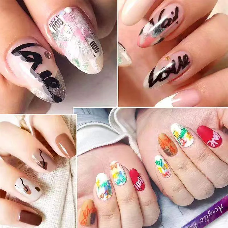12 Colors Ultra Thin Curve Manicure Marker - Image 7