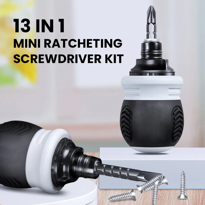 13 In 1 Mini Ratcheting Screwdriver Kit - Image 10