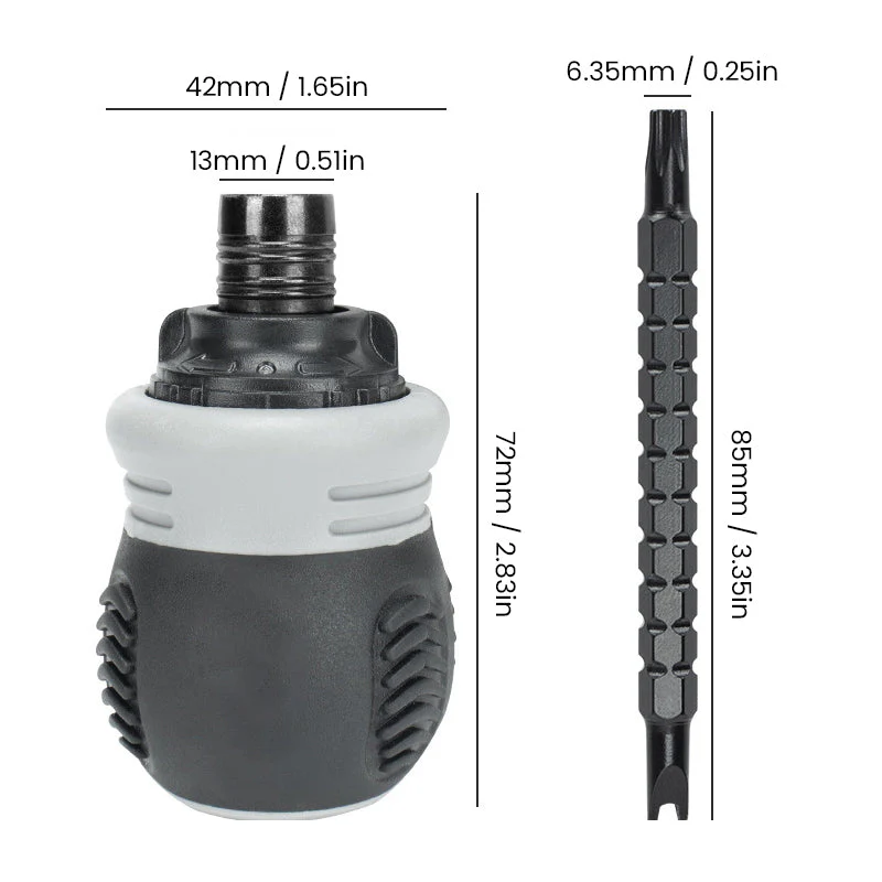 13 In 1 Mini Ratcheting Screwdriver Kit - Image 9