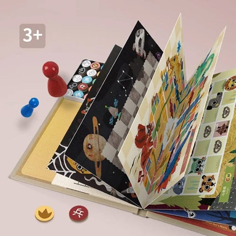 15-in-1 Multifunctional Book-Style Portable Chess Set - Image 2