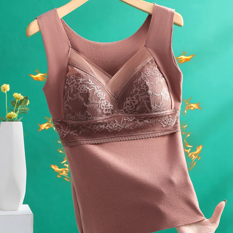 2-in-1 Built-in Bra Thermal Underwear - Image 13