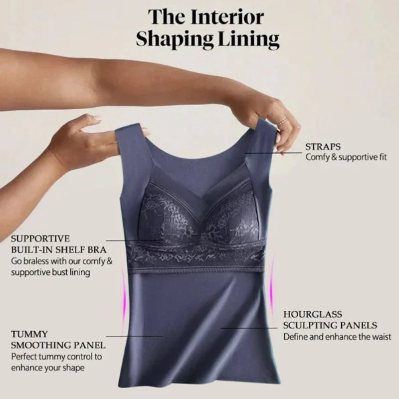 2-in-1 Built-in Bra Thermal Underwear - Image 6