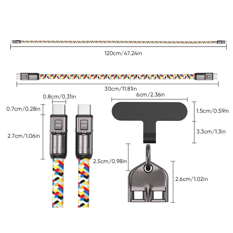 2-in-1 Fast Charging Data Cable ＆ Phone Lanyard - Image 11