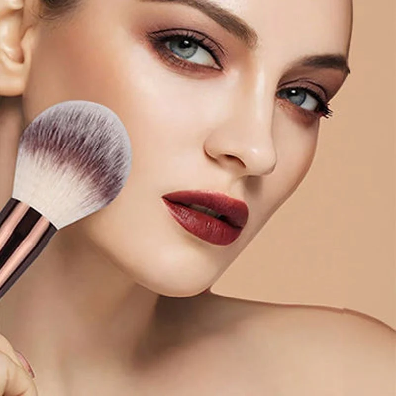 20-piece coffee-coloured makeup brush set - Image 11