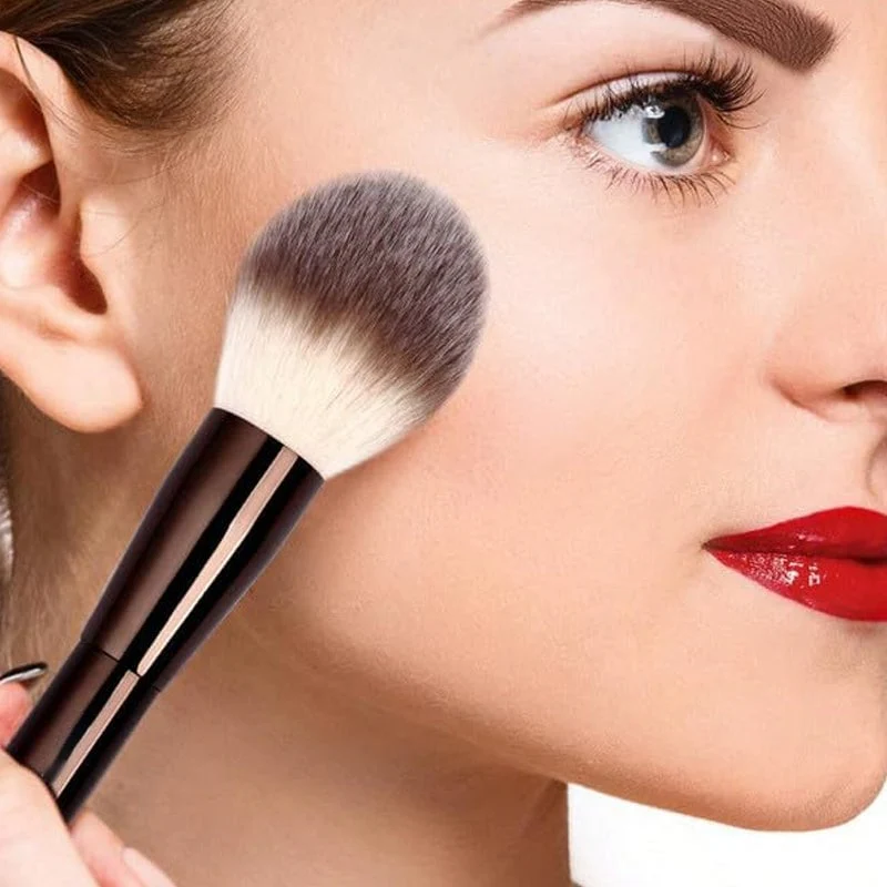 20-piece coffee-coloured makeup brush set - Image 3