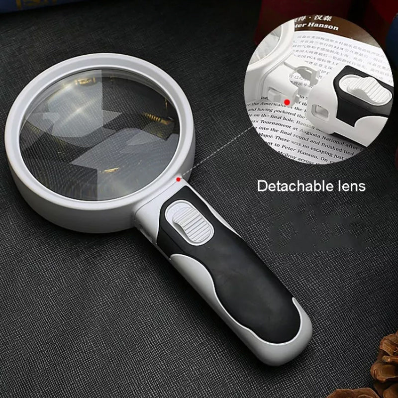 20X Optical Handheld Backlit Magnifier For Reading - Image 6
