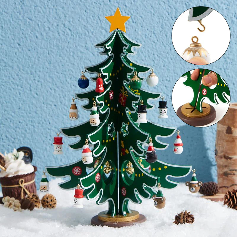 24 Days Countdown Calendar with Christmas Tree 24 PCS Ornaments - Image 3