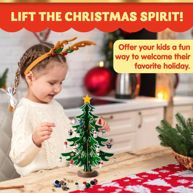 24 Days Countdown Calendar with Christmas Tree 24 PCS Ornaments - Image 6