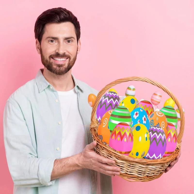 24 Pack Prefilled Easter Eggs with Squeeze Toys - Image 5