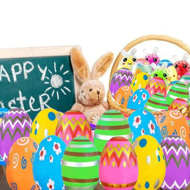 24 Pack Prefilled Easter Eggs with Squeeze Toys - Image 7