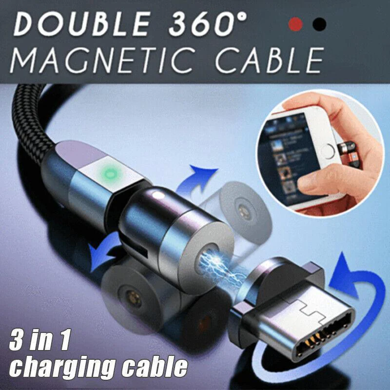 3-IN-1 DESIGN 360° Magnetic Cable - Image 2