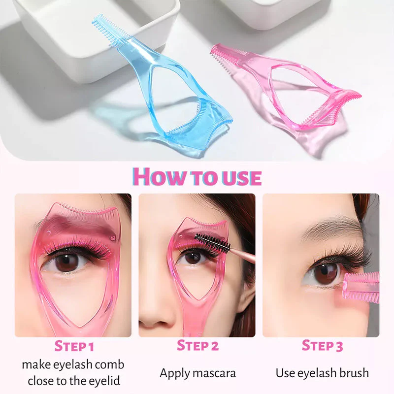 3 in 1 Eyelashes Tools Mascara Shield Applicator Guard - Image 6