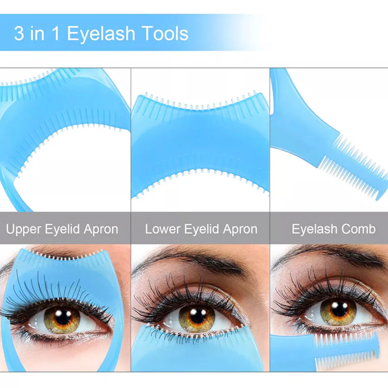 3 in 1 Eyelashes Tools Mascara Shield Applicator Guard - Image 8