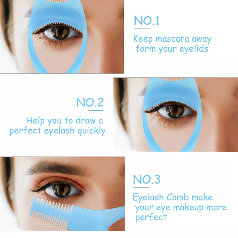 3 in 1 Eyelashes Tools Mascara Shield Applicator Guard - Image 9