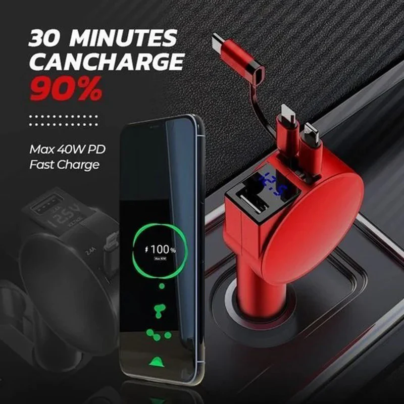 3-in-1 Fast Car Charger - Image 6