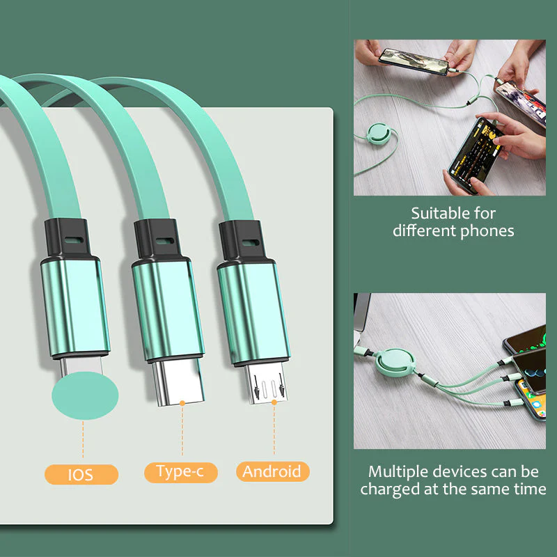 3 in 1 Fast Magic Cable Suitable for iPhone - Image 5