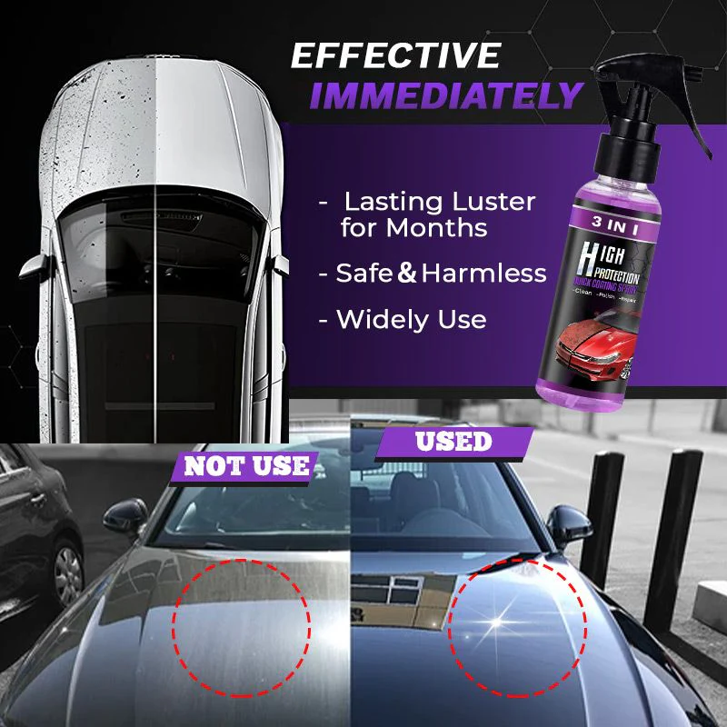 3 in 1 High Protection Quick Car Coating Spray - Image 9