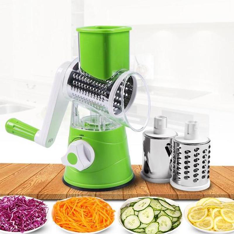 3 in 1 Rotary Cheese Grater Vegetable Slicer - Image 2