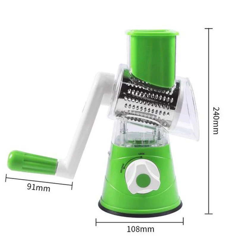 3 in 1 Rotary Cheese Grater Vegetable Slicer - Image 4