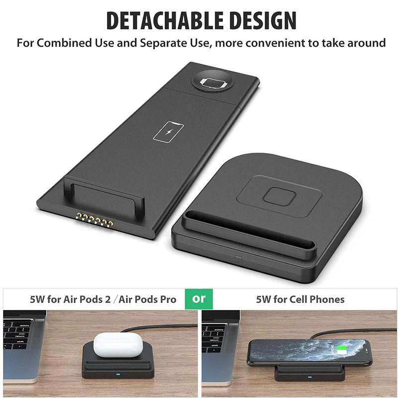 3 in 1 Wireless Charging Station Suitable for iPhone - Image 4