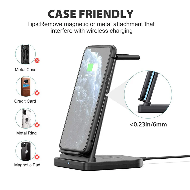 3 in 1 Wireless Charging Station Suitable for iPhone - Image 5
