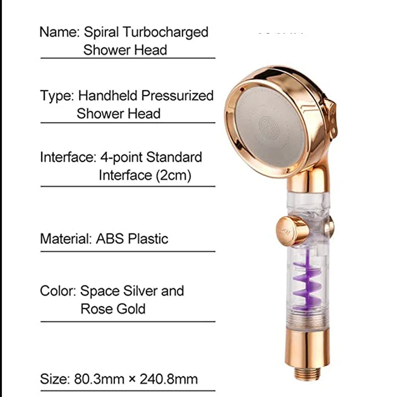 3 Mode Adjustable Turbocharged Shower - Image 11