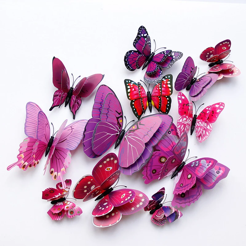 3D Butterfly Wall Mural Stickers - Image 14