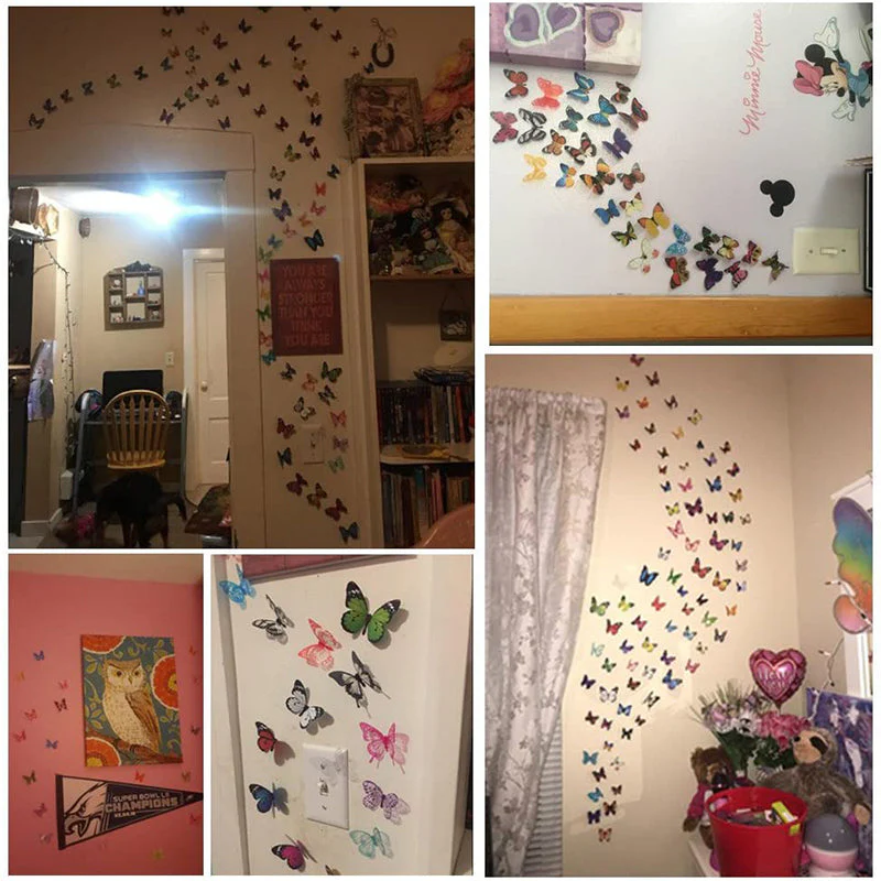 3D Butterfly Wall Mural Stickers - Image 2