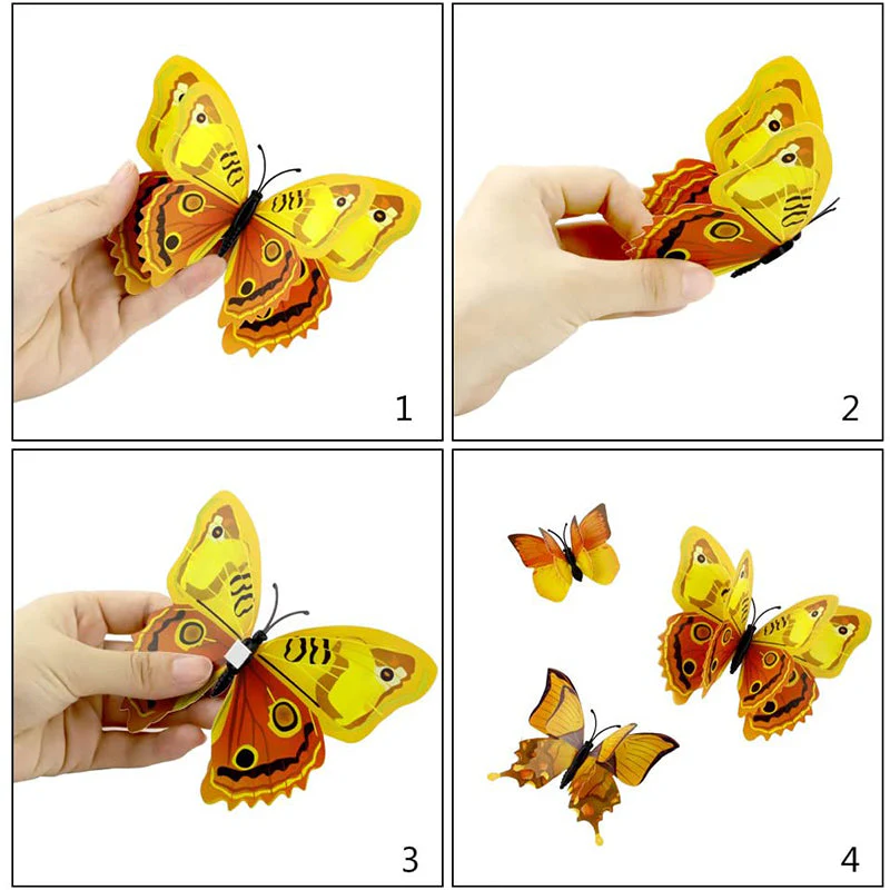 3D Butterfly Wall Mural Stickers - Image 4