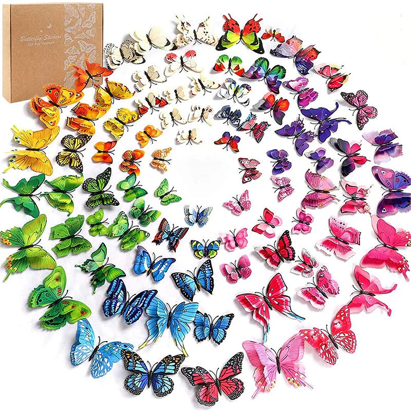3D Butterfly Wall Mural Stickers - Image 5