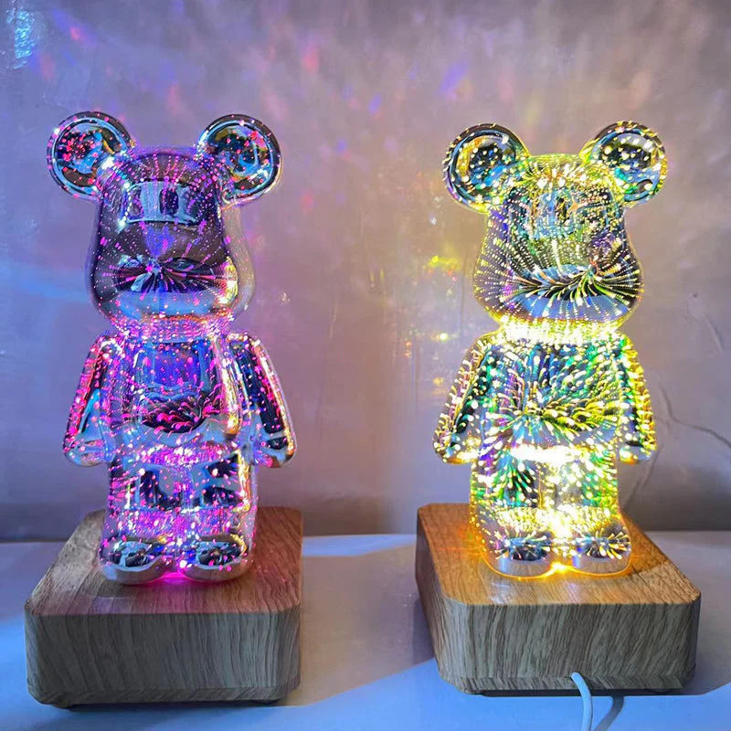3D Fireworks Bear Lights - Image 2