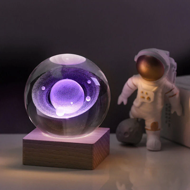 3D Galaxy Crystal Ball Nightlight Decorlamp - Image 3