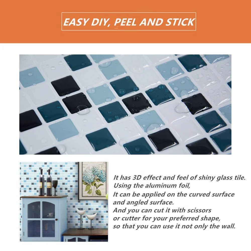 3D Mosaic Tile Self-adhesive Stickers - Image 3