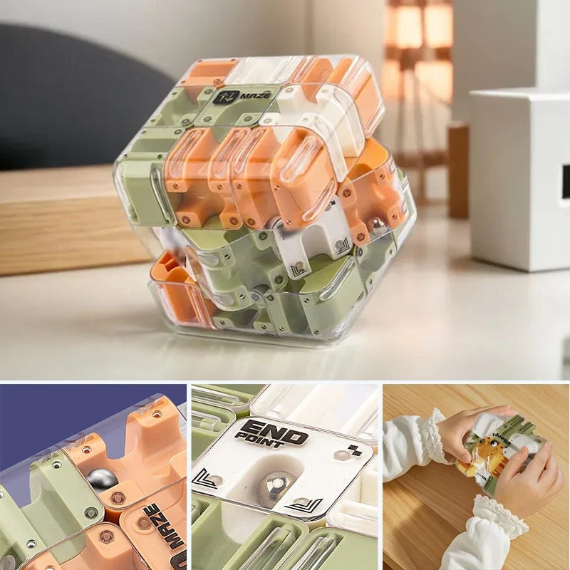 3D Rolling Ball Maze Cube - Image 2