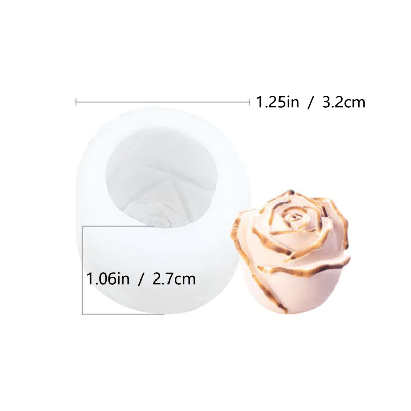 3D Silicone Rose Shape Ice Cube Mold - Image 14